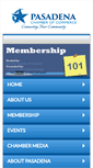 Mobile Screenshot of pasadenachamber.org