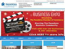 Tablet Screenshot of pasadenachamber.org